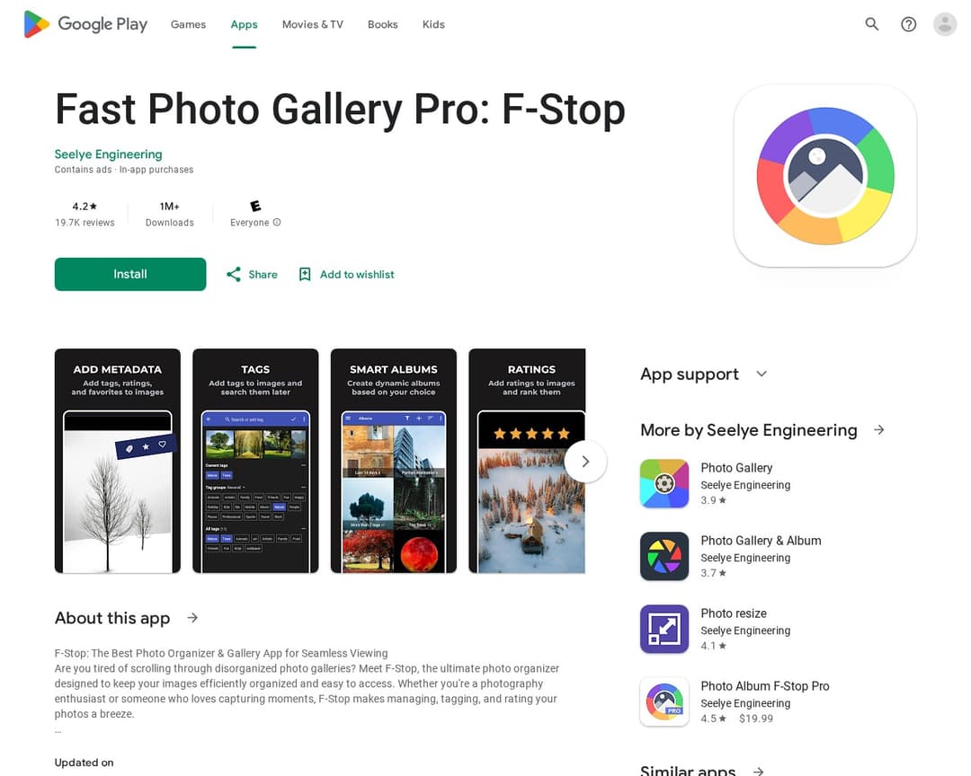 Fast Photo Gallery Pro: F-Stop