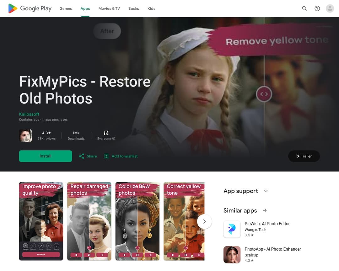 FixMyPics - Restore Old Photos