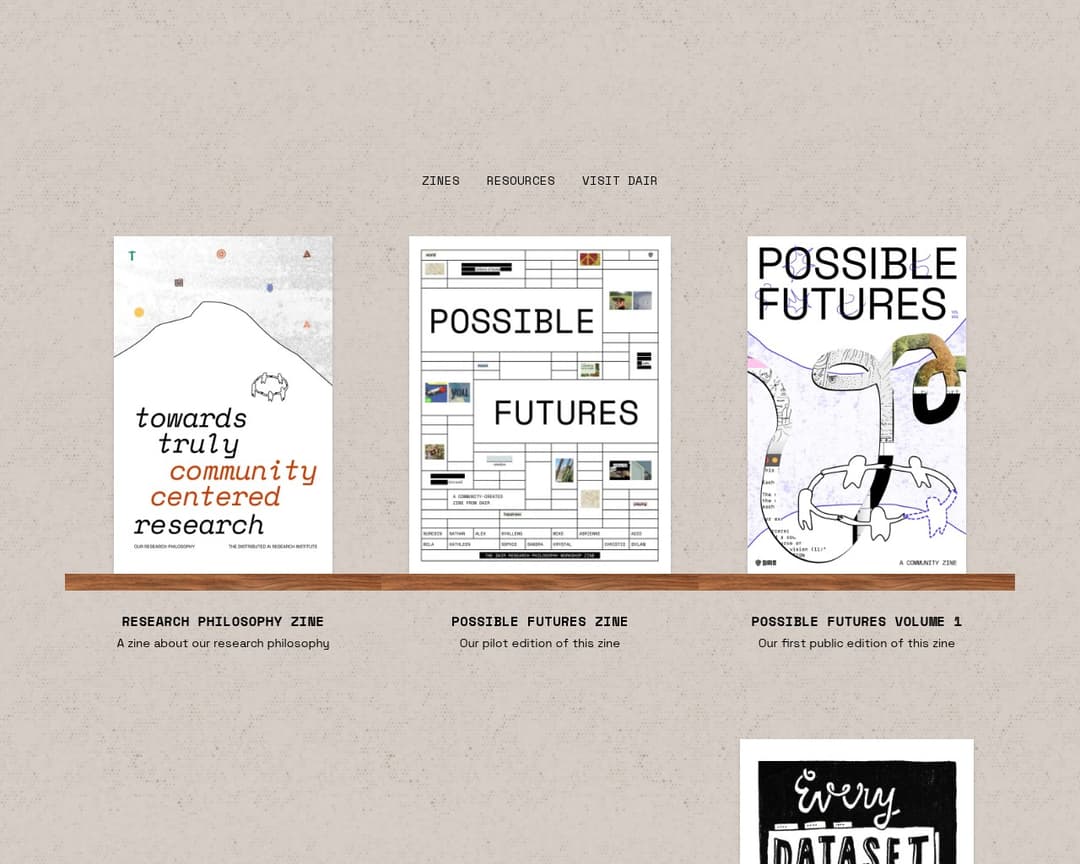 The DAIR Zine Library