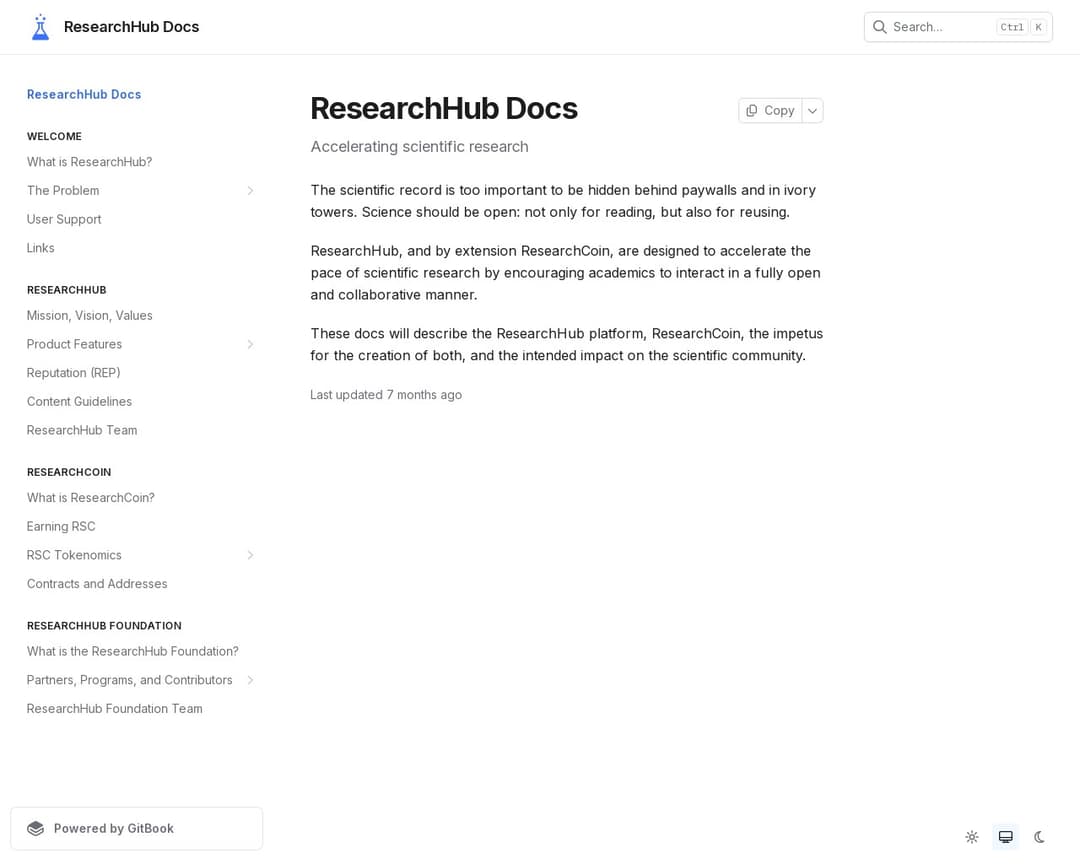 ResearchHub Docs