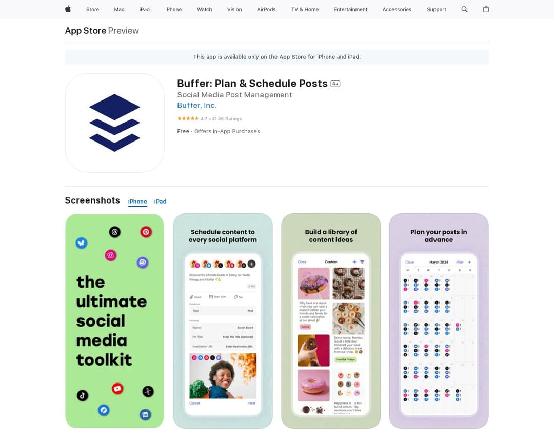 Buffer: Plan & Schedule Posts