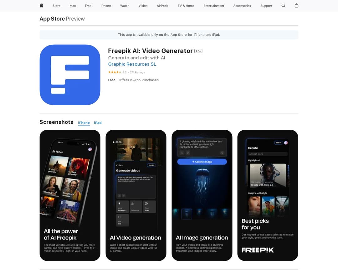 Freepik: Design & edit with AI
