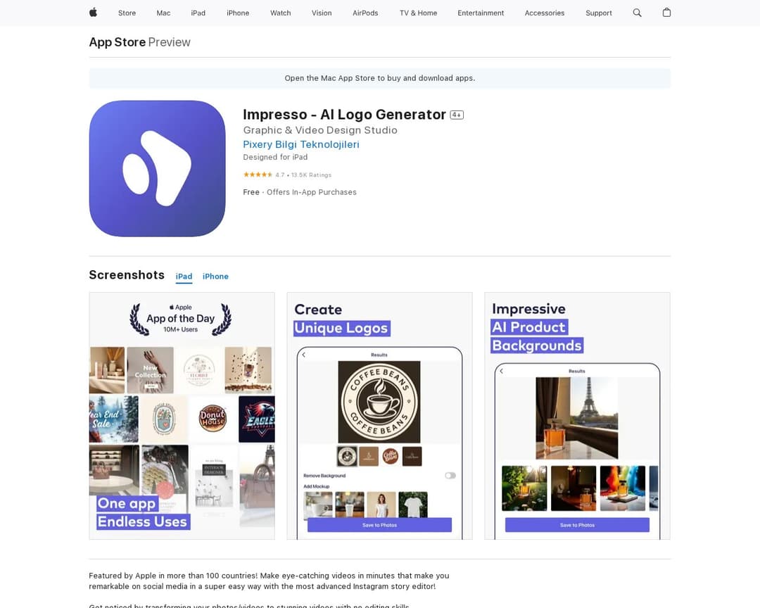 Impresso - AI Logo Generator