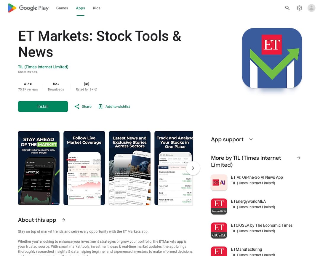 ET Markets : Stock Market App