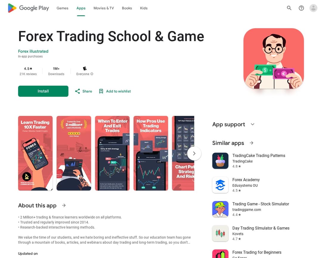 Forex Trading School & Game