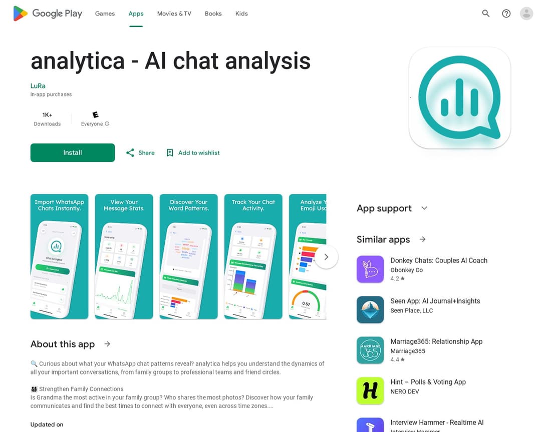 analytica - AI chat analysis